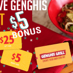 Give Genghis get $5